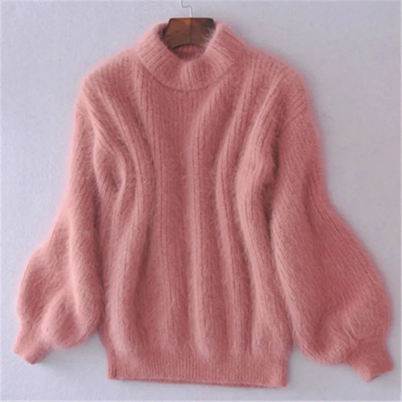 Brenda – Vintage genser i angora-stil