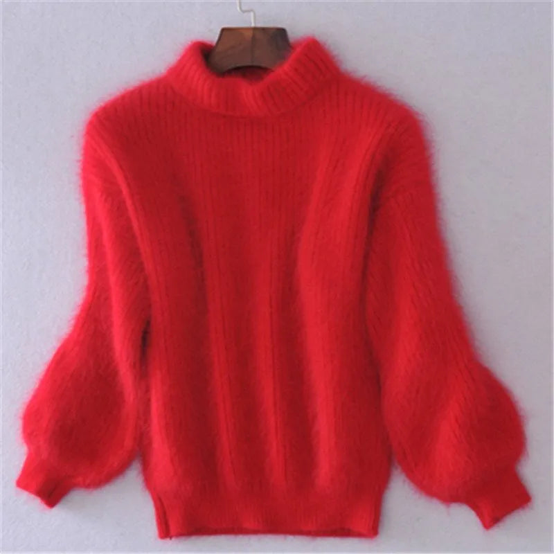 Brenda – Vintage genser i angora-stil
