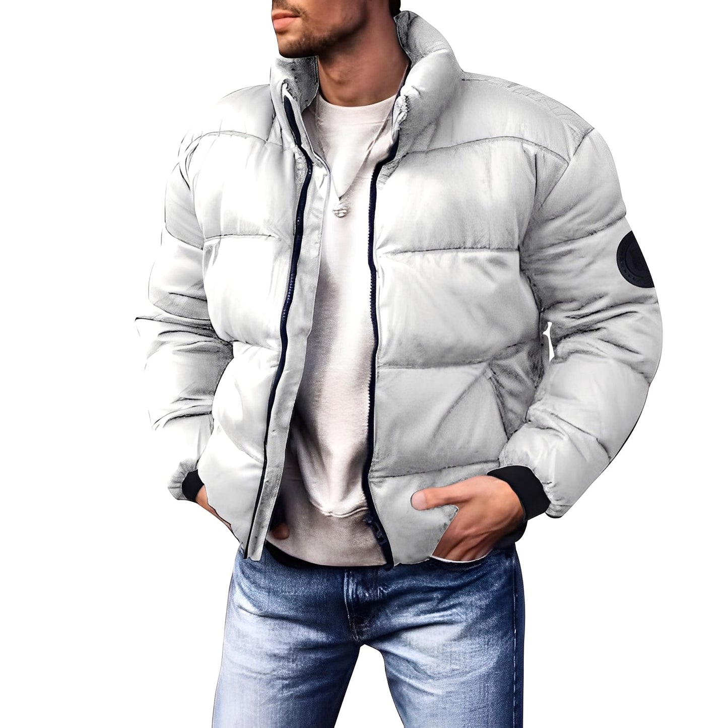 Keaton - Stilfulle, vattert dunjakke for herrer