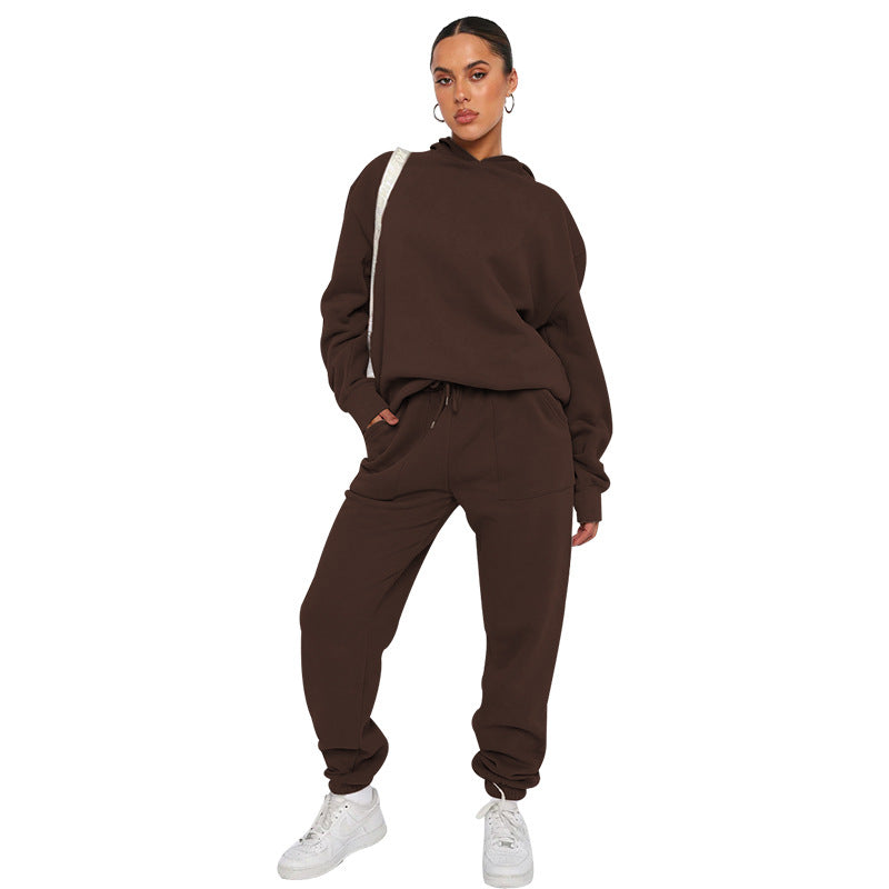 Minerva - Tilfeldig joggedress med hette for damer