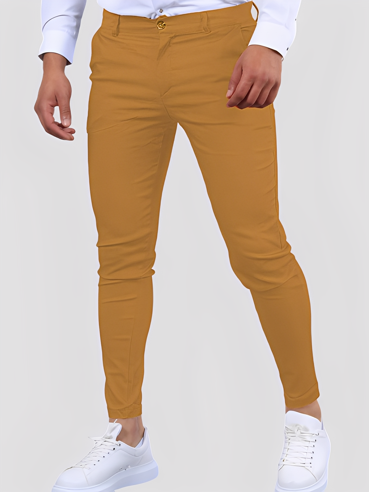 Shelton - Tilsfeldige Stretch-bukse med slank passform for herrer