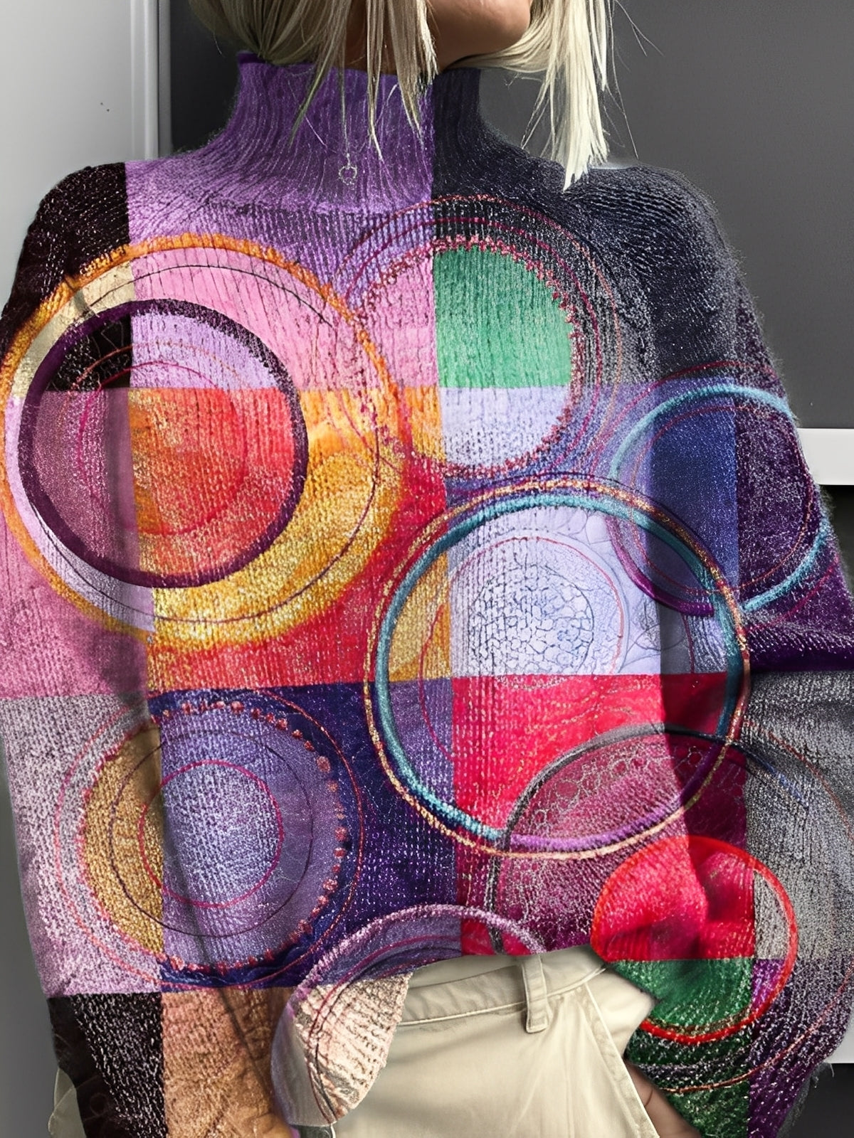 Giselle - Stilfulle, fargerike rullekragegenser for damer