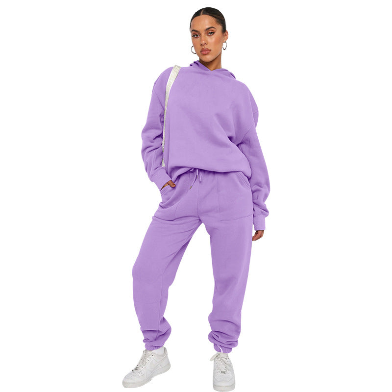 Minerva - Tilfeldig joggedress med hette for damer