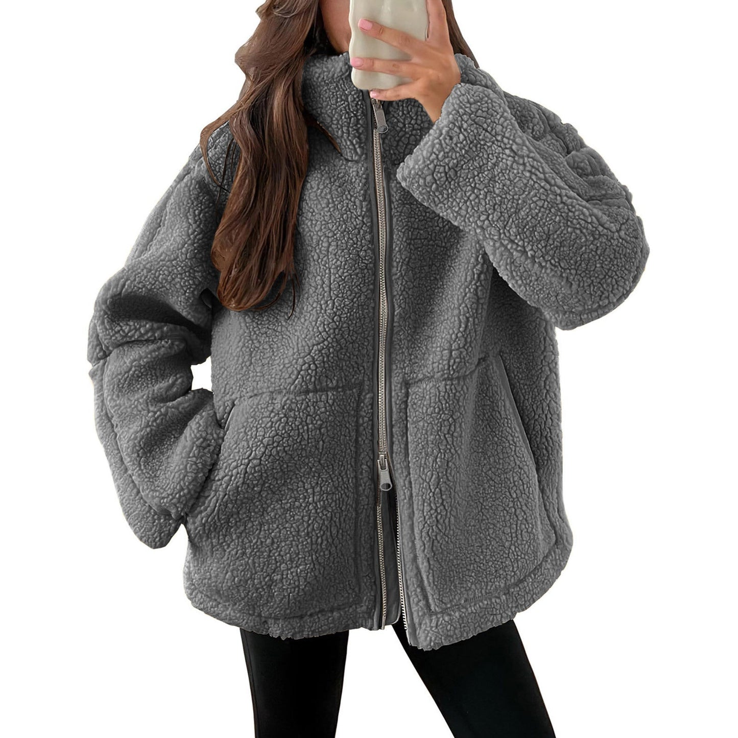 Evangelina - Komfortabel ull-teddyjakke for kvinner