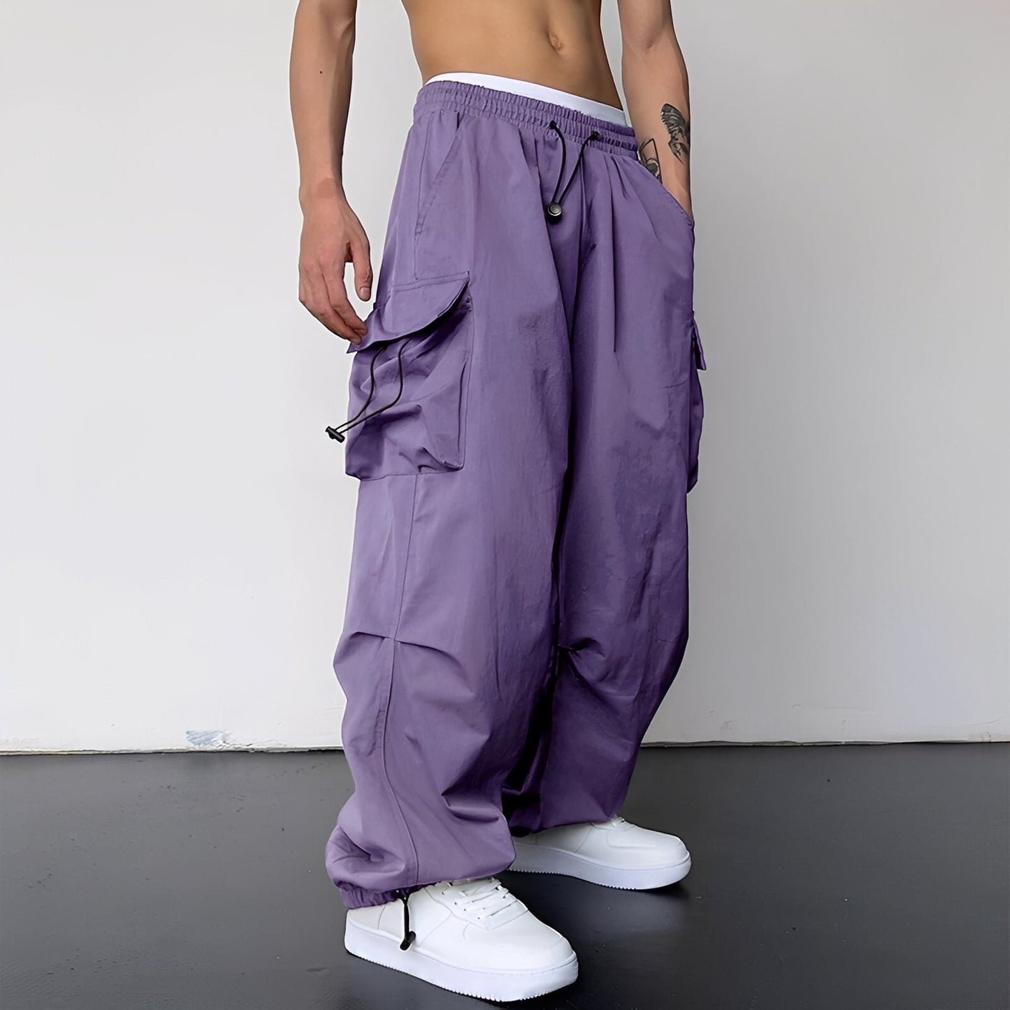 Kaleb - Stilfulle Baggy-Cargohose for Herrer