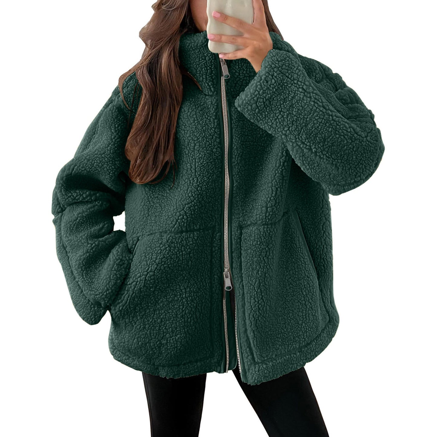 Evangelina - Komfortabel ull-teddyjakke for kvinner