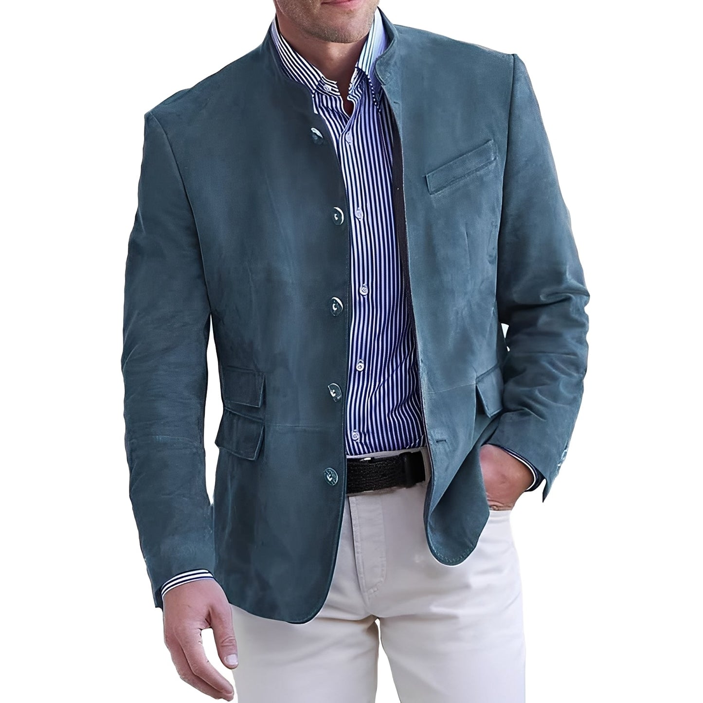 Geoffrey - Tilfeldig Skjorte-Jakke for Herrer