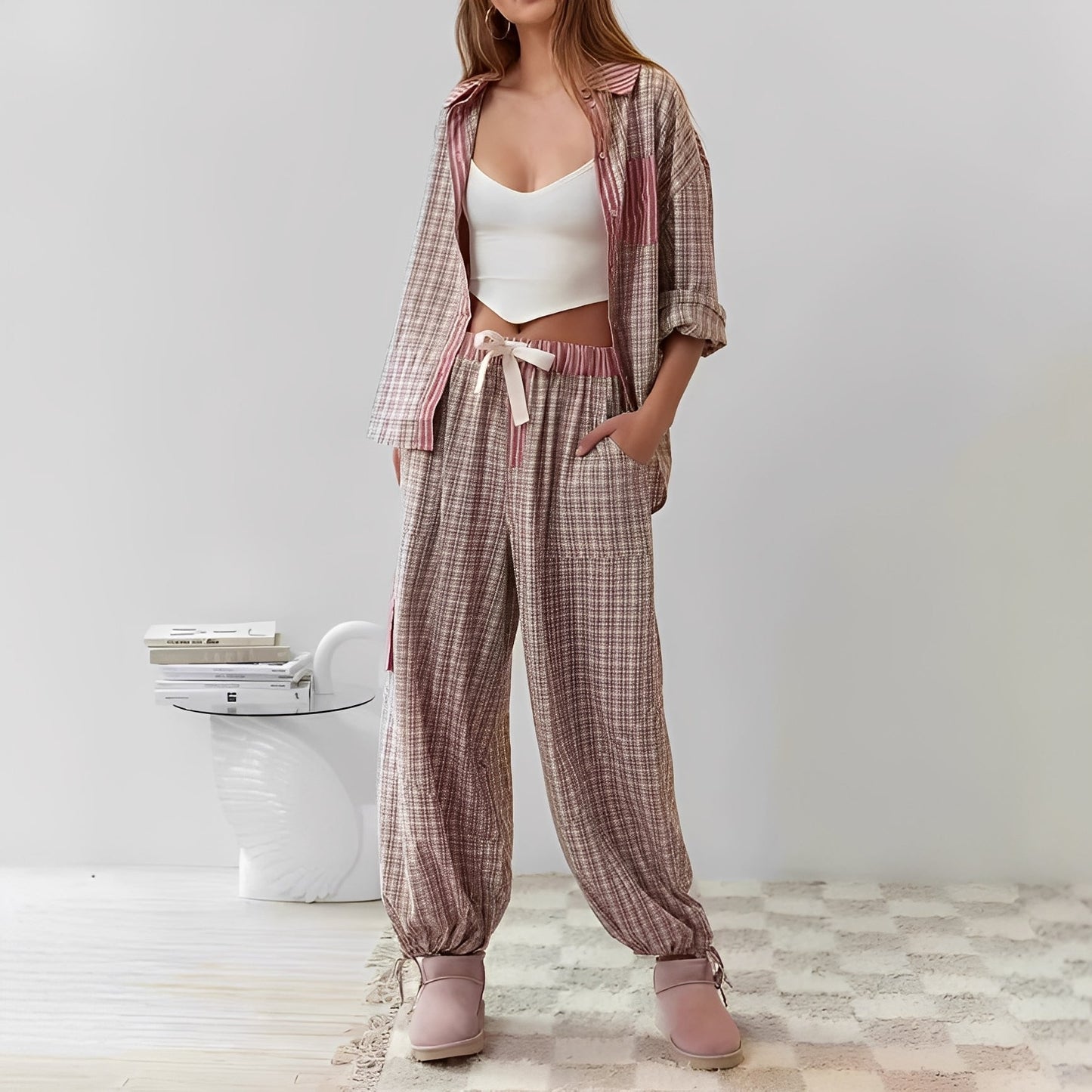 Elenora - Behagelig, uformelt todelt dame-pyjamas