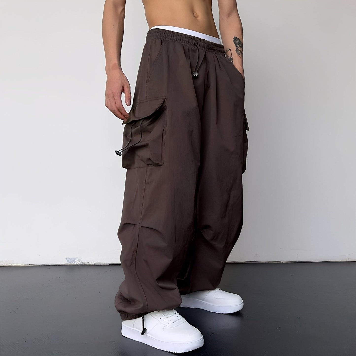 Kaleb - Stilfulle Baggy-Cargohose for Herrer