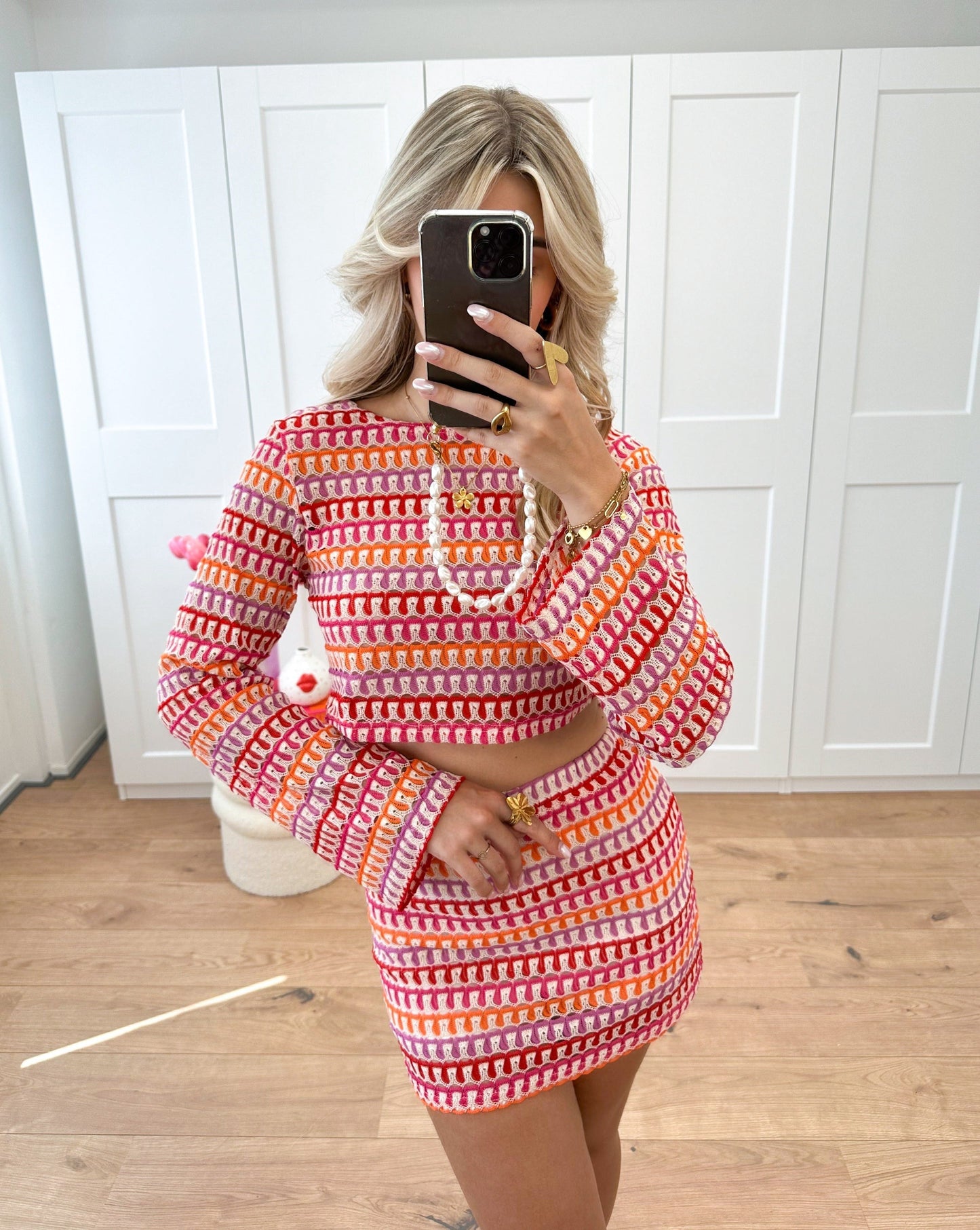 Giada – Set Crop Top og Miniskjørt