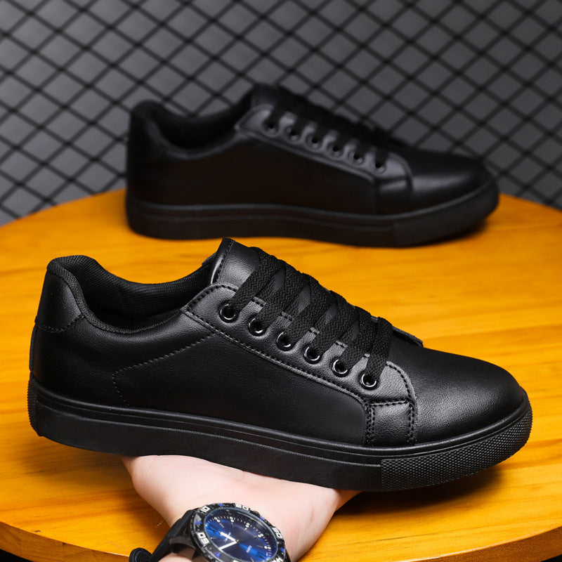 Nicholas - Tilsfeldige, enkle lersneakers for herrer