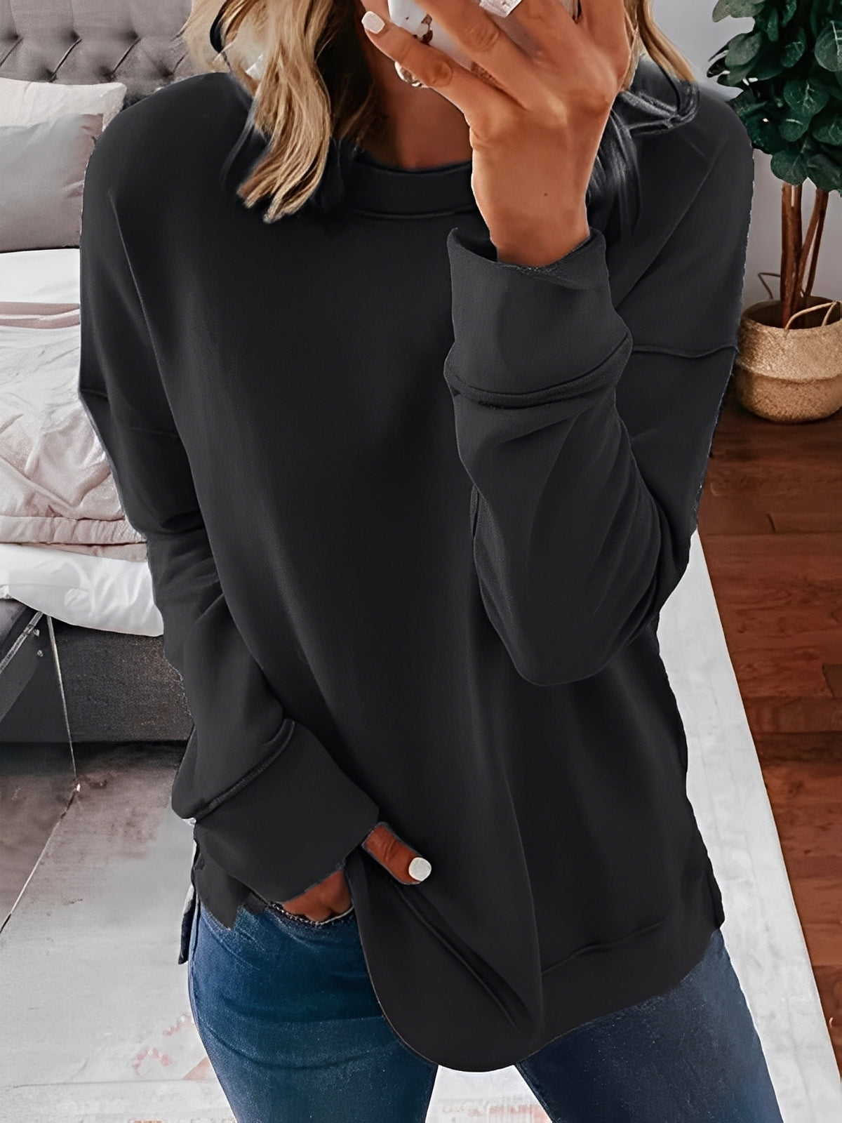 Annalee - Løs Retro-Genser for Damer