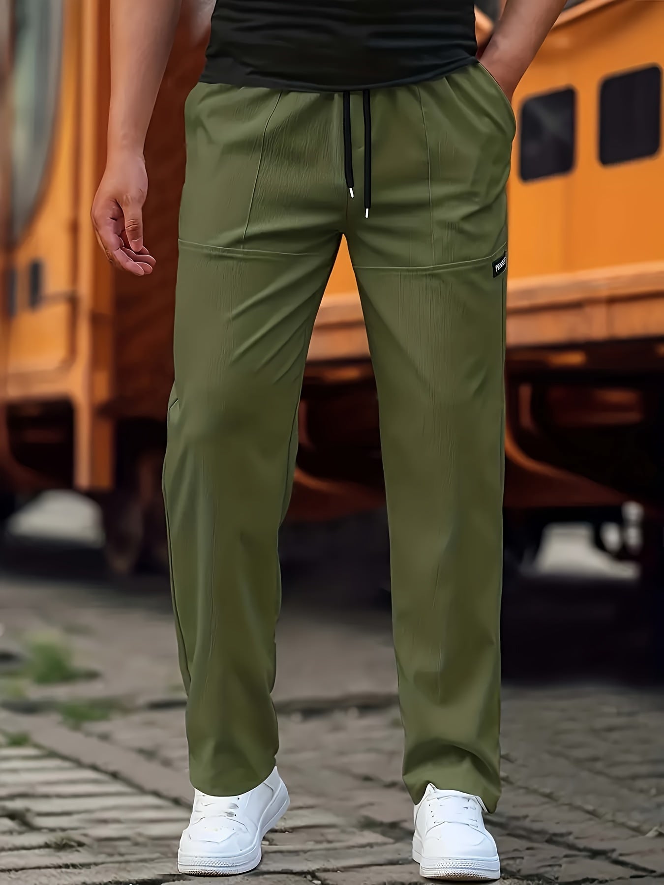 Esmund - Løse joggebukser med snor for menn