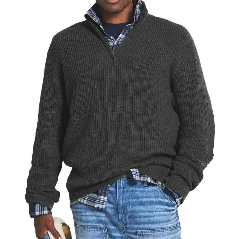 Charlton - Casually elegant men's cashmere sweater with zipper