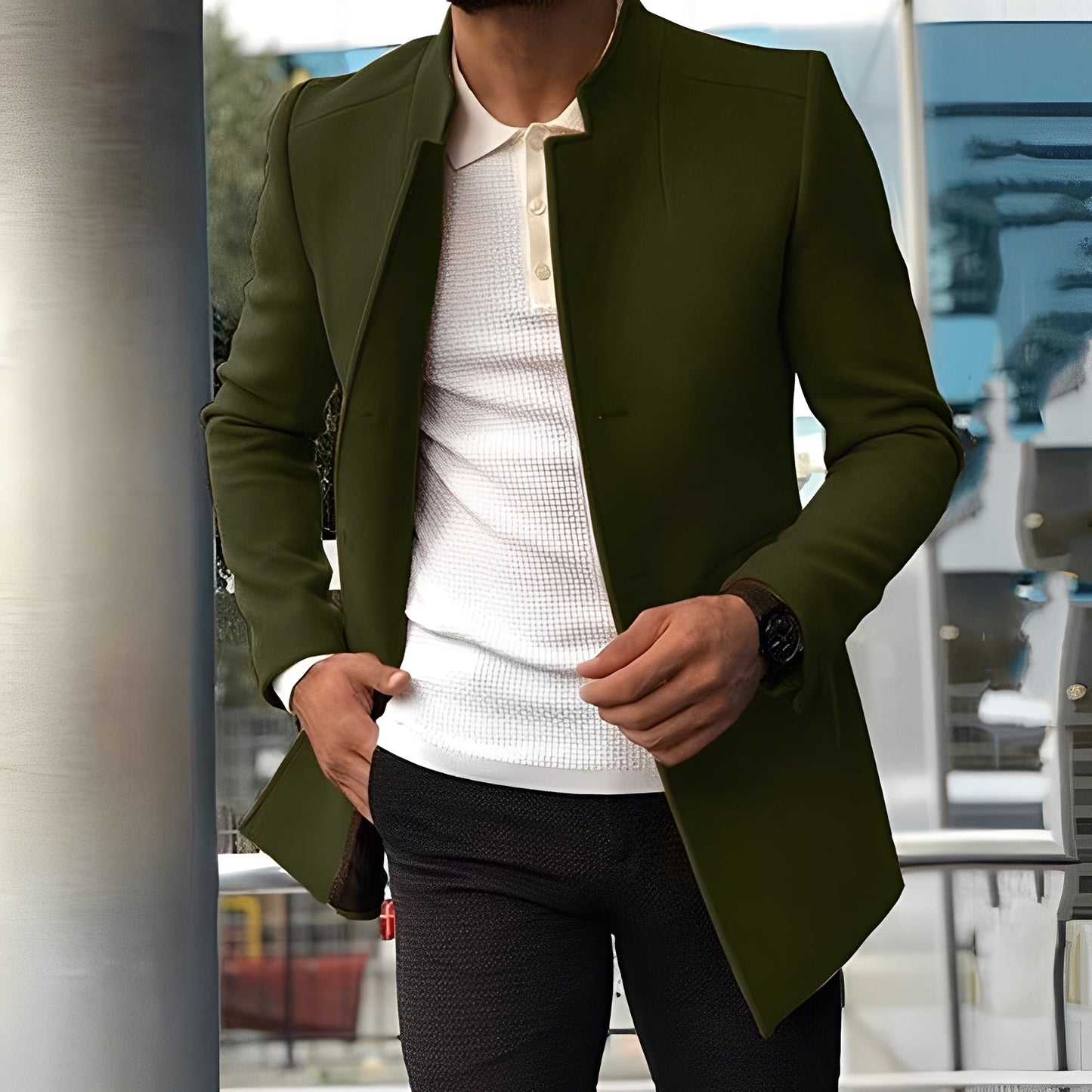 Joshua - Elegant slank-passform-jakke for herrer