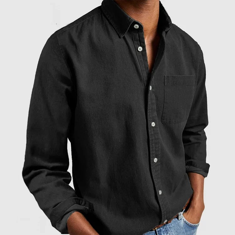 Maxime - Tøff Jeansskjorte Myk Blanding