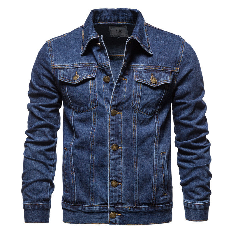 Winton - Klassisk truckerjakke i denim for herrer