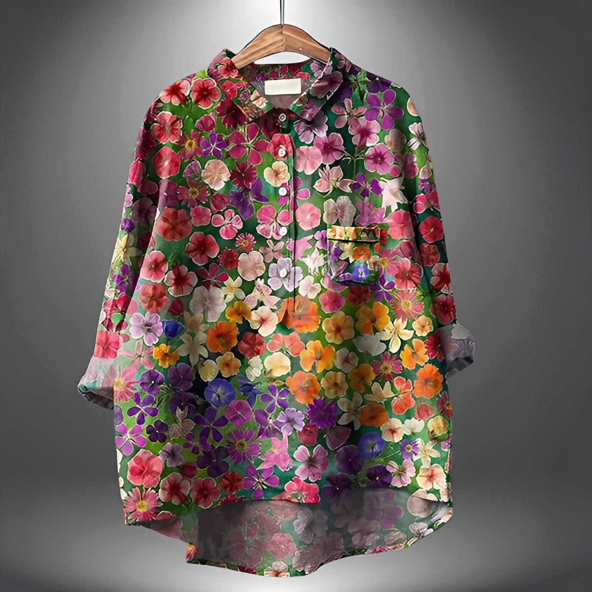 Garance - Klassisk skjorte med lange ermer for kvinner