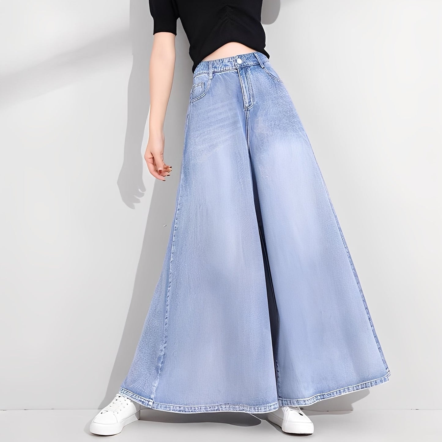 Jasmine - Stilige damejeans med vide ben