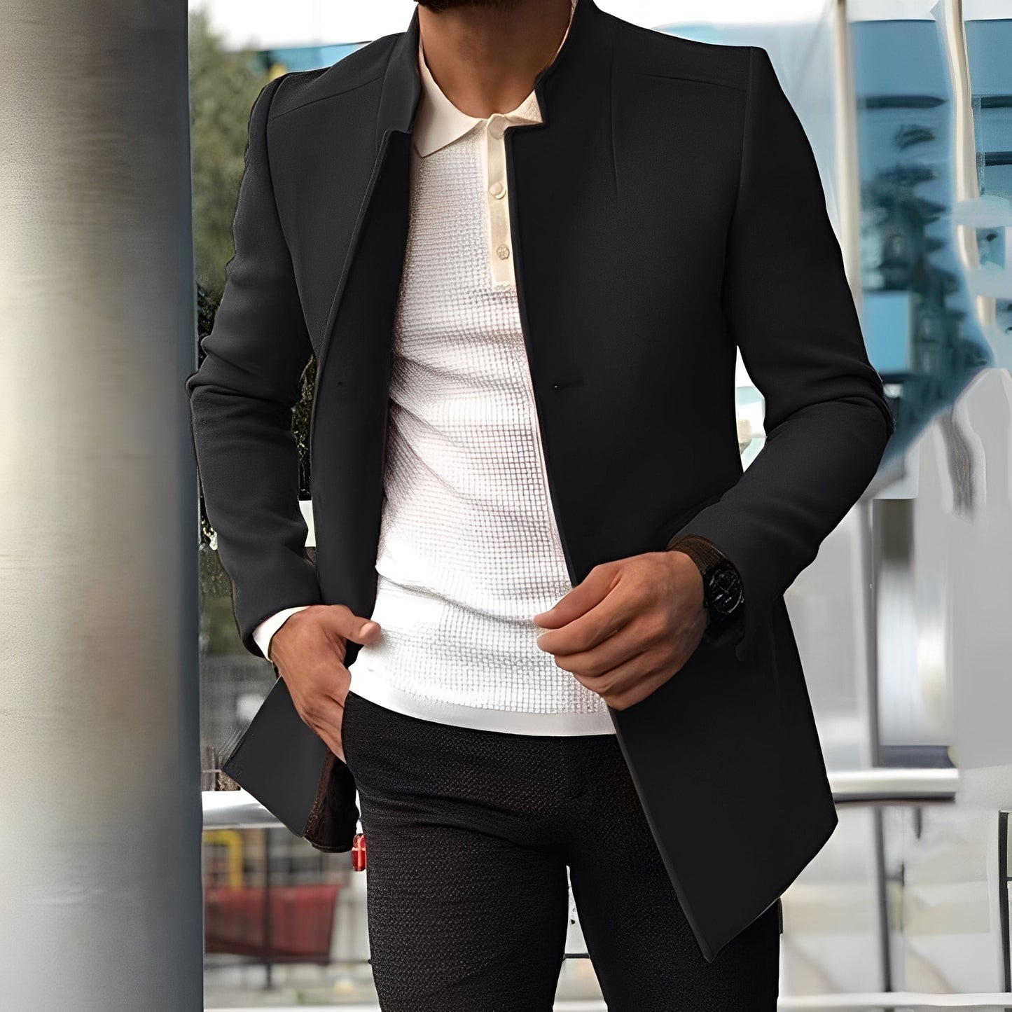 Joshua - Elegant slank-passform-jakke for herrer
