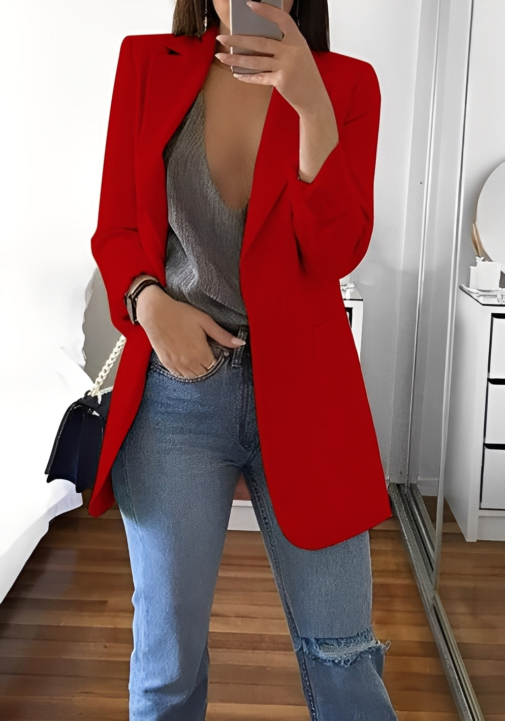 Stephanie - Stilig, smalt snittet blazer for damer