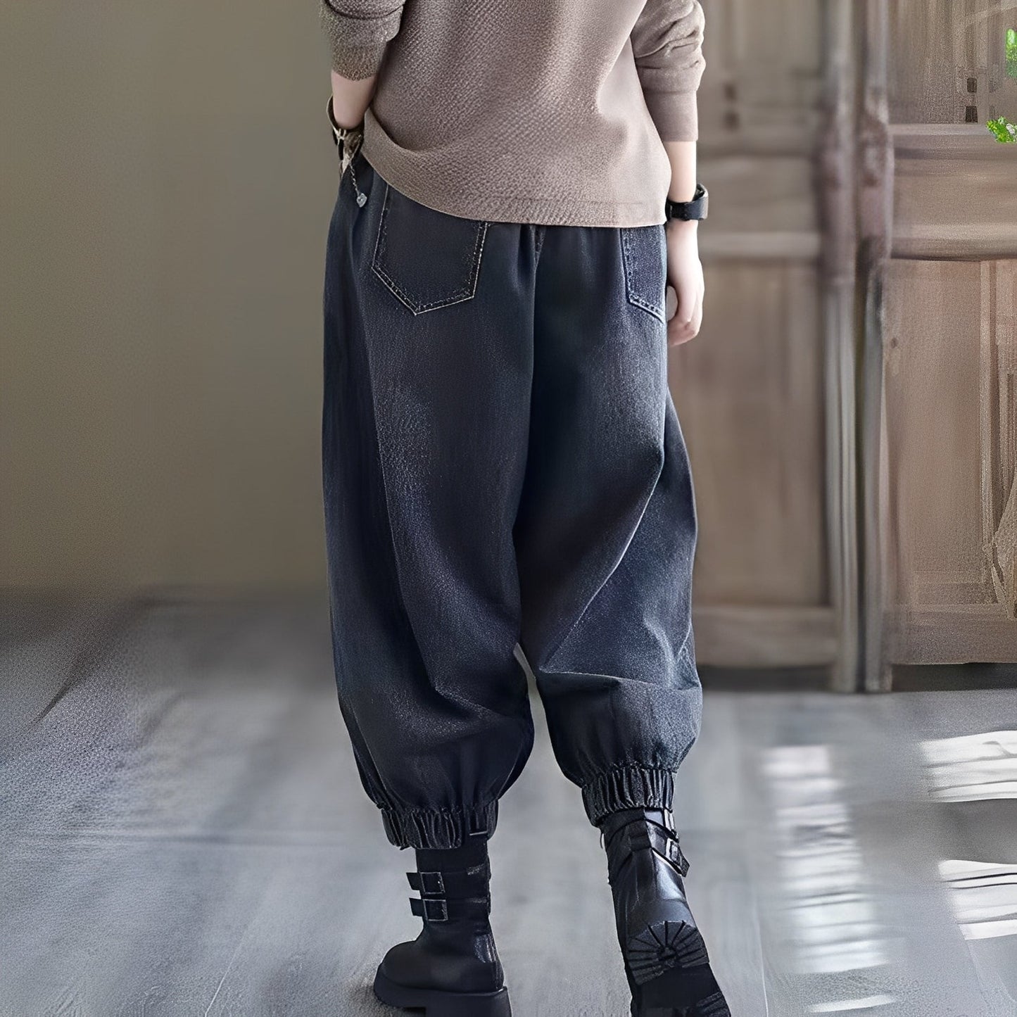 Shyanne - Tradisjonelle jeans med elastisk midje for kvinner