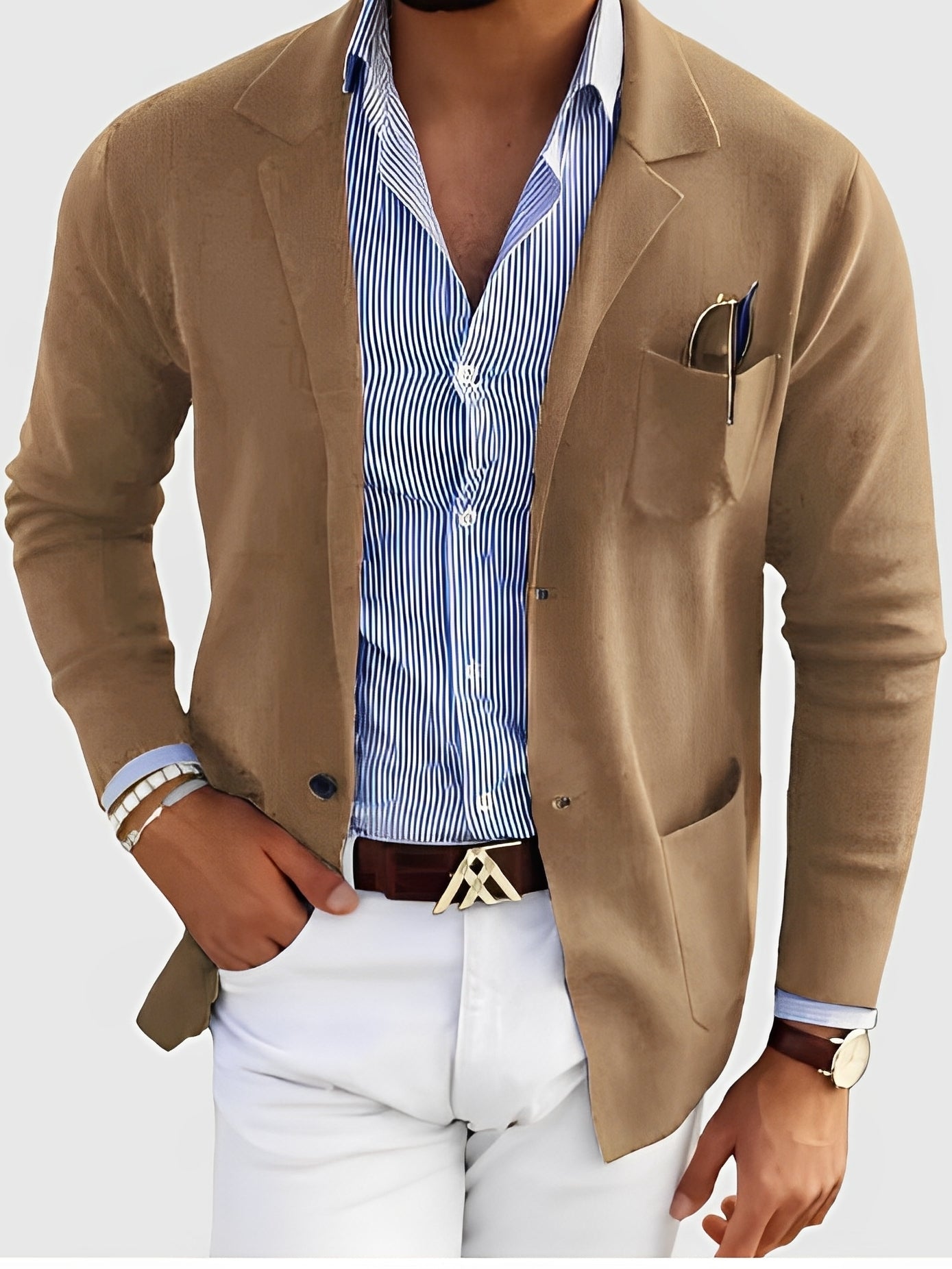 Jordan - Stilig blazer med lommer for menn