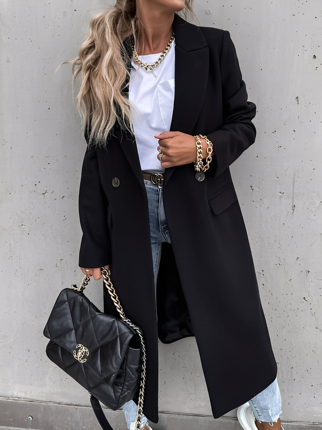 Moriah - Elegant, varm ullfrakk for damer