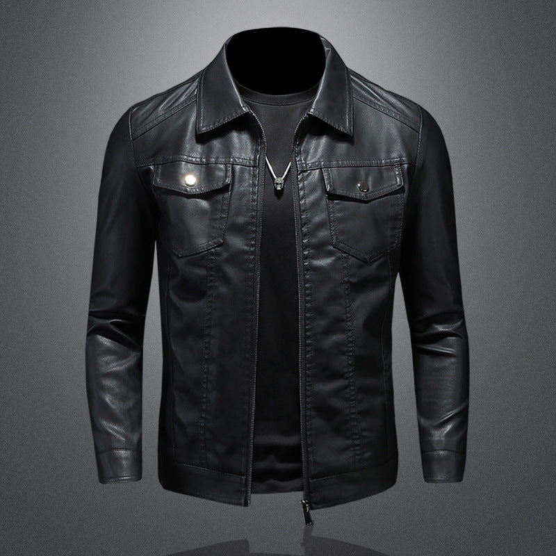 Nelson - Tilfeldig Biker-Skinnjakke for Herrer