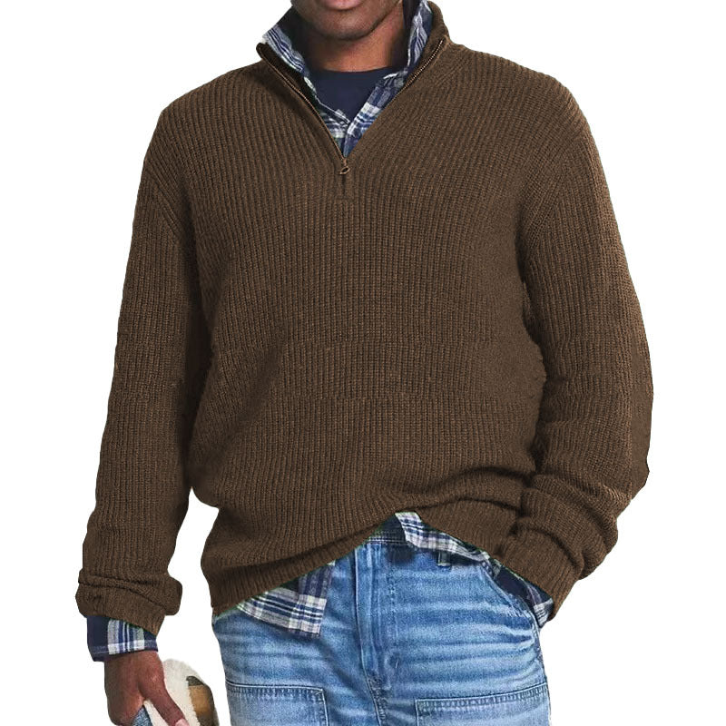 Charlton - Casually elegant men's cashmere sweater with zipper
