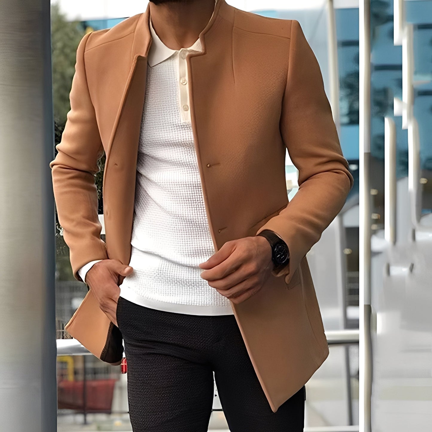 Joshua - Elegant slank-passform-jakke for herrer