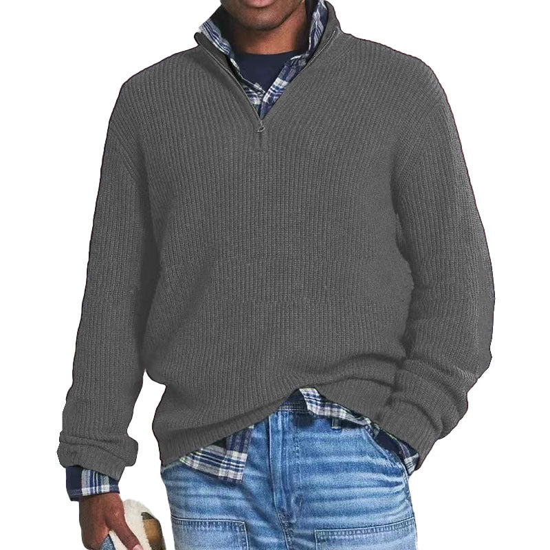 Charlton - Casually elegant men's cashmere sweater with zipper