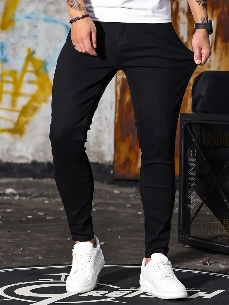 Linford - Klassiske Stretch-Skinny-Jeans for Herrer