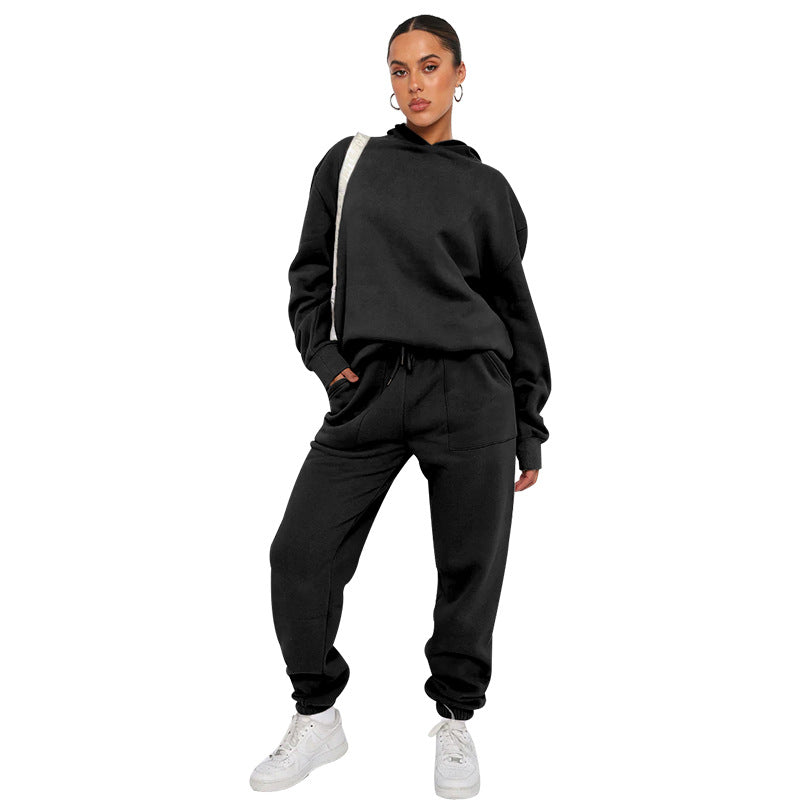 Minerva - Tilfeldig joggedress med hette for damer