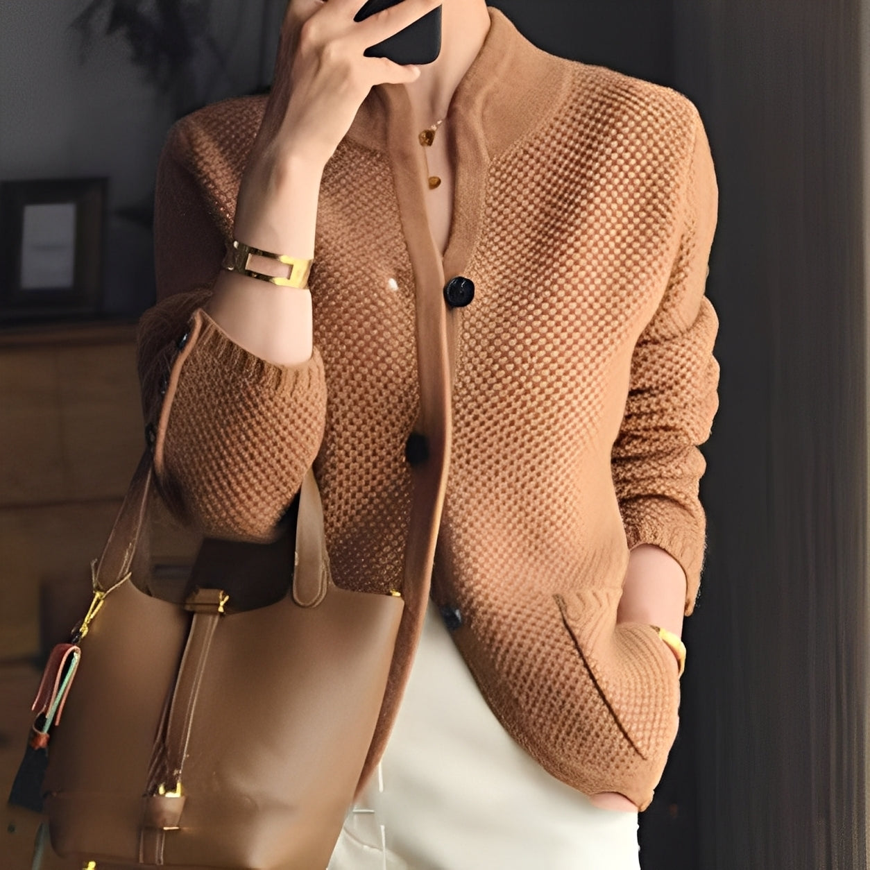 Madlyn - Elegant strikkegenser av ull for damer