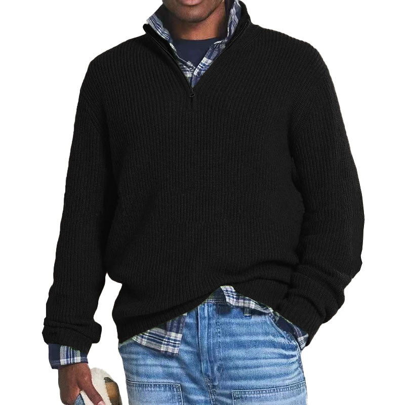 Charlton - Casually elegant men's cashmere sweater with zipper