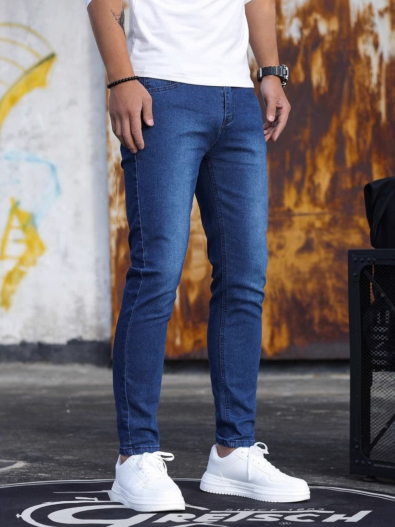 Linford - Klassiske Stretch-Skinny-Jeans for Herrer