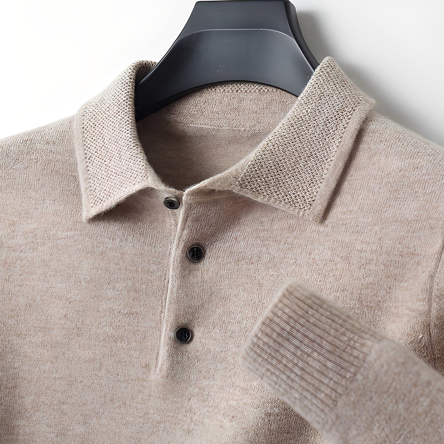 Romilly - Elegant kasjmir-polo genser for menn