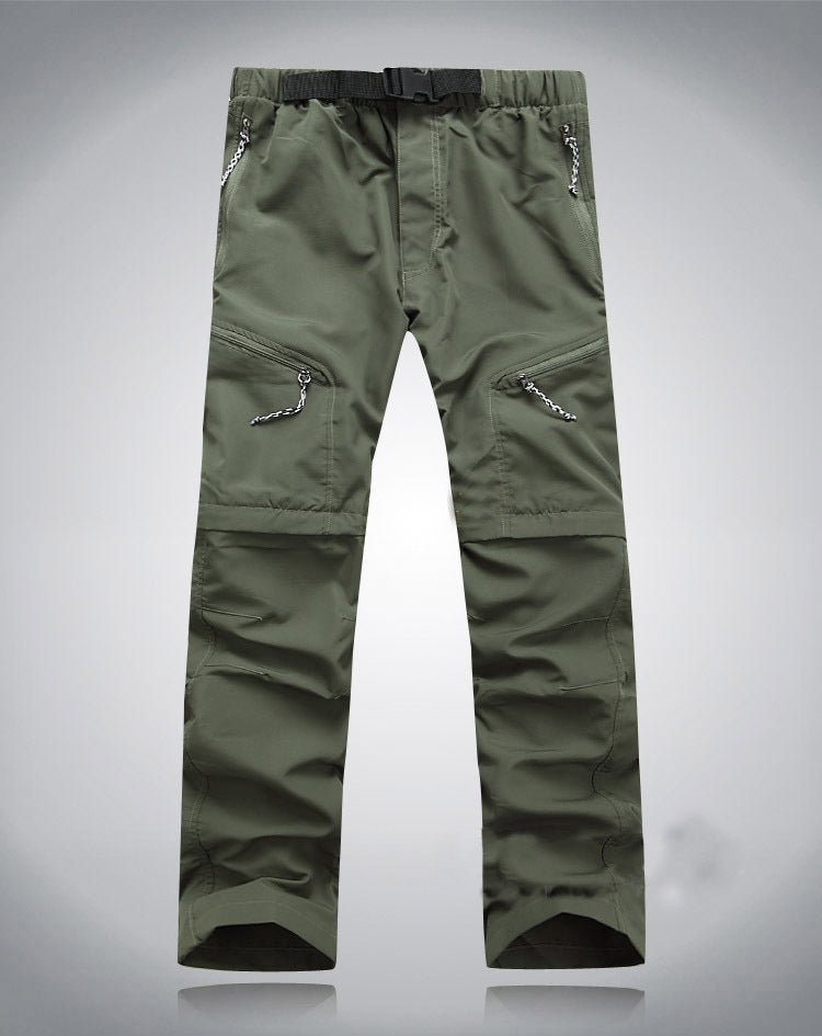 Derryl - Praktiske elastiske Zip-Off-bukser for menn