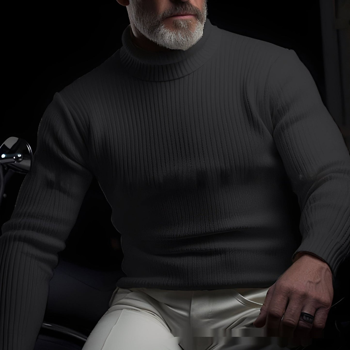 Jaron - Tilfeldig rullekragegenser for herrer