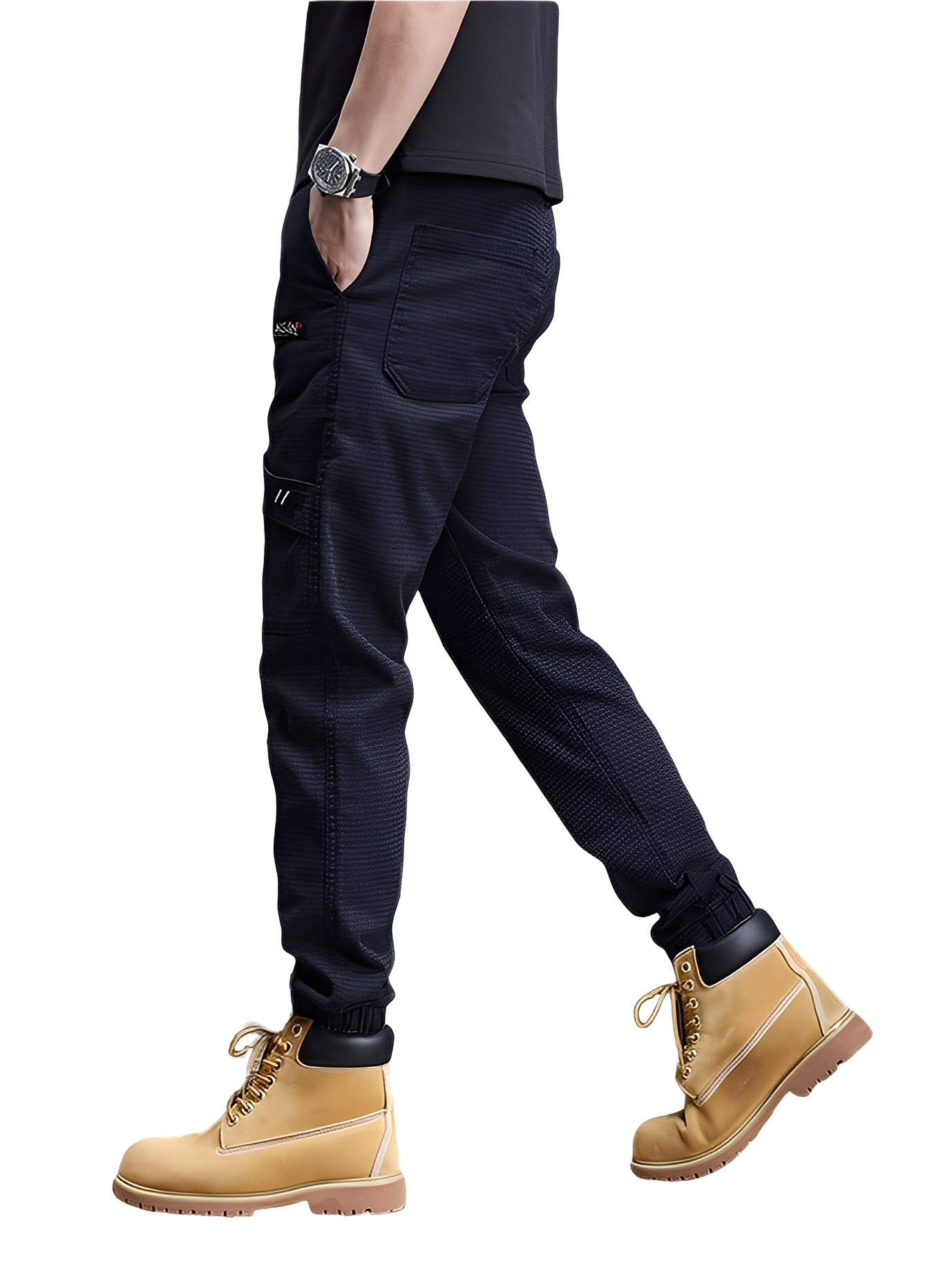 Alvin - Stilige Stretch-joggebukse med snor for herrer