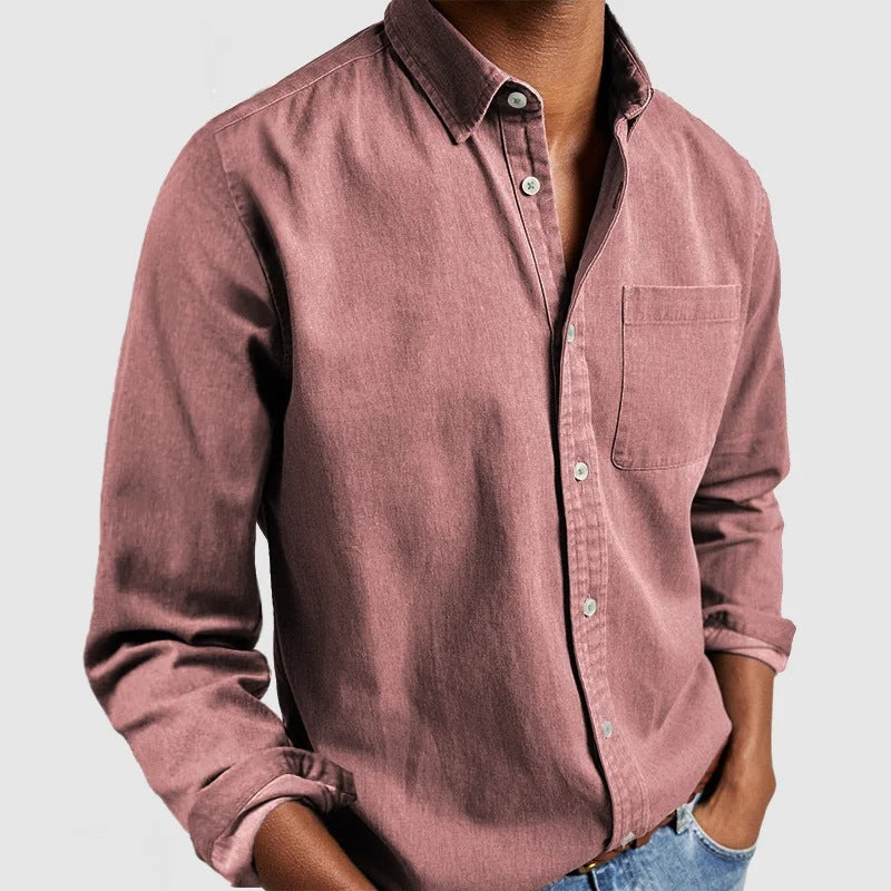 Maxime - Tøff Jeansskjorte Myk Blanding
