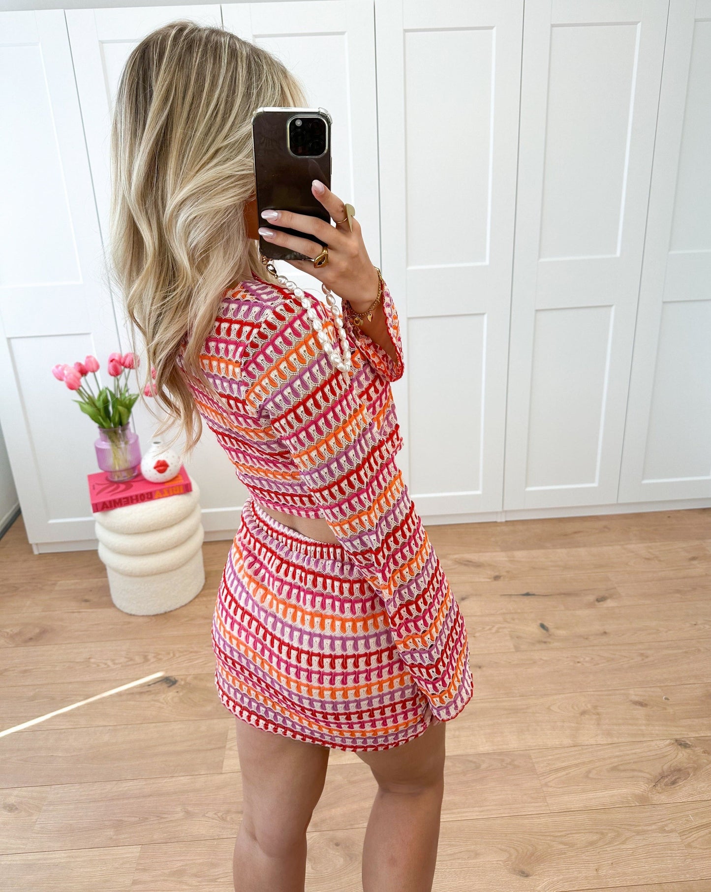 Giada – Set Crop Top og Miniskjørt
