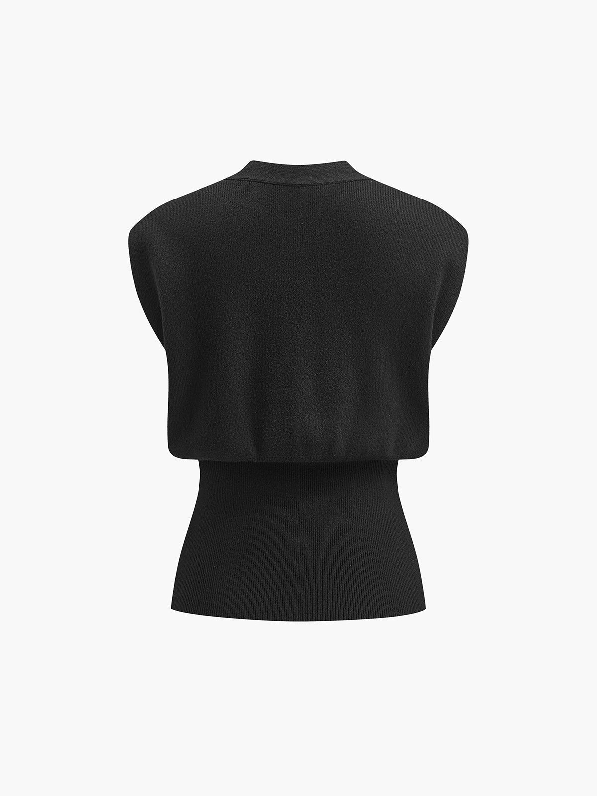 Annalena – V-U-snitt med knapper strikkvest