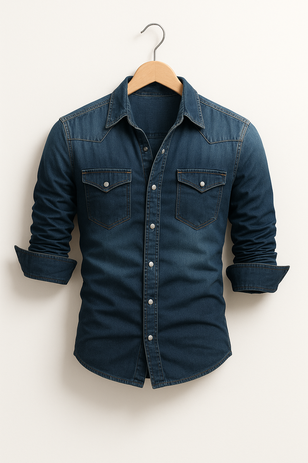 Maxime - Løs jeansskjorte for menn