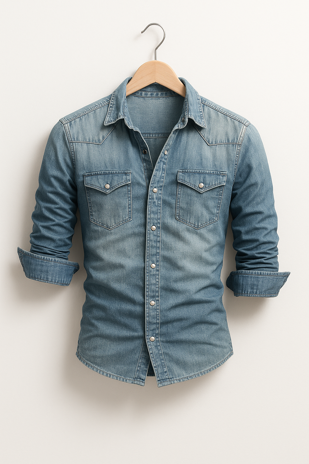 Maxime - Løs jeansskjorte for menn
