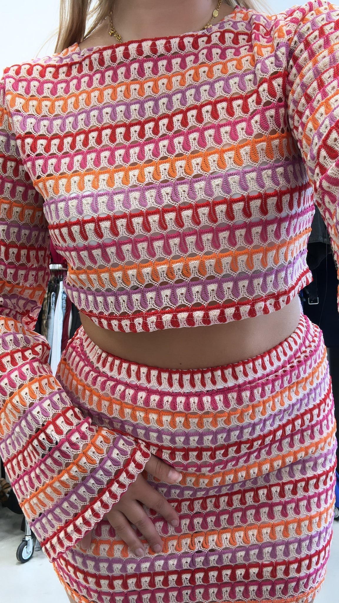 Giada – Set Crop Top og Miniskjørt