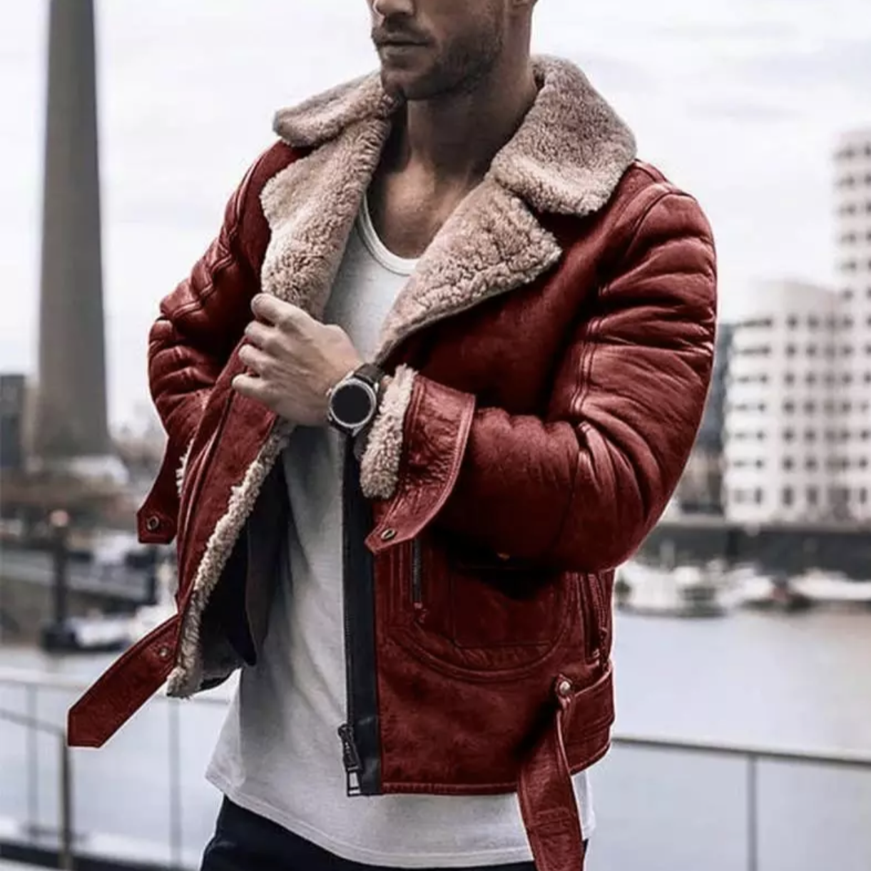 Reginald – Varm Herre Vinterjakke Designerstil