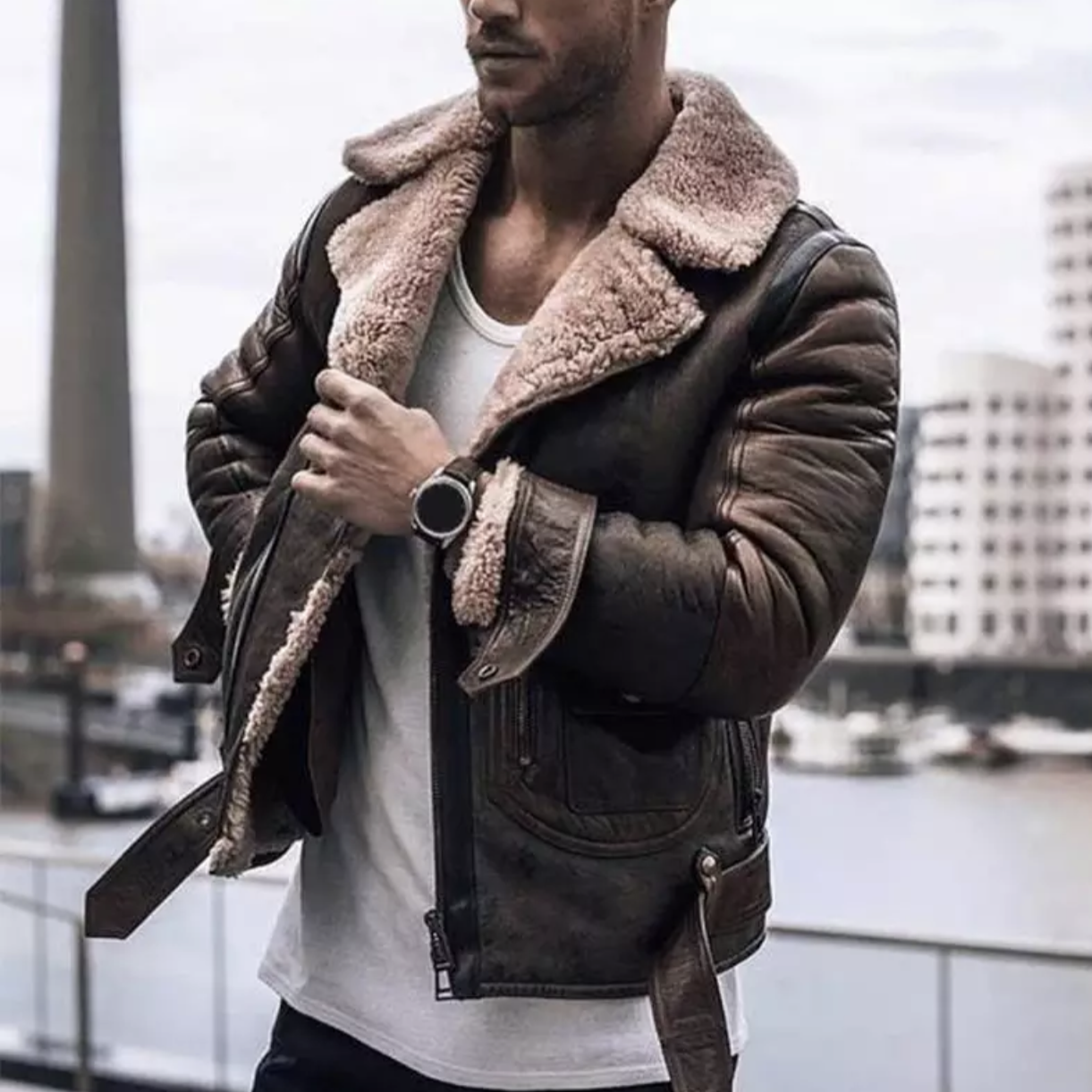 Reginald – Varm Herre Vinterjakke Designerstil