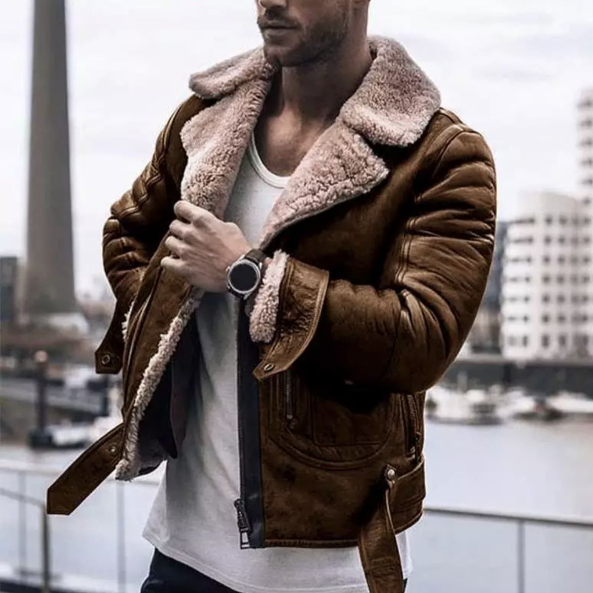 Reginald – Varm Herre Vinterjakke Designerstil
